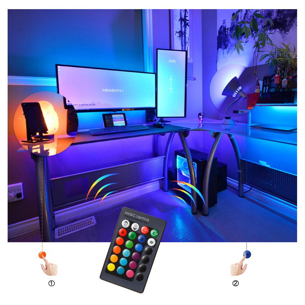 Led Rgb Lamp Rgbw Rgbww E27 5W 10W 15W Spot Light Remote Kleurrijke Party Bar AC220V 240V Home Decor Night Lamp