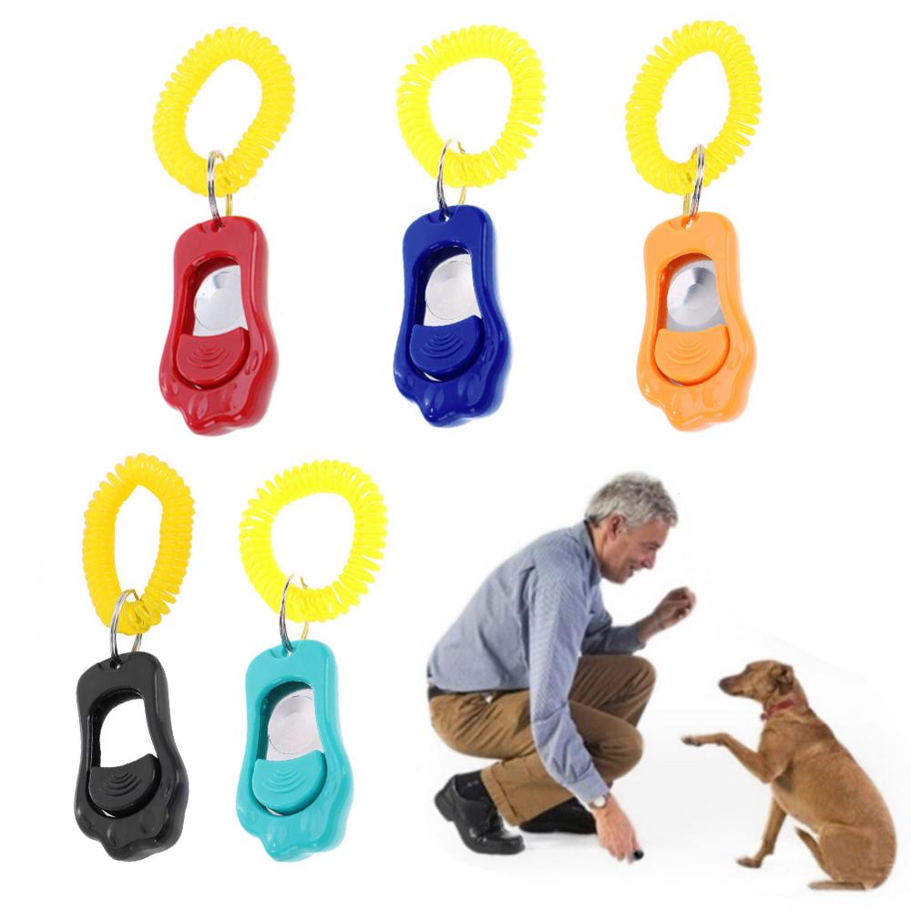 Fernbedienung Tragbare Ebene Hund Geschmack Clicker Klang Haustier Trainer Handgelenk Band Zubehör Leichtigkeit Portabilität Bequem Träger