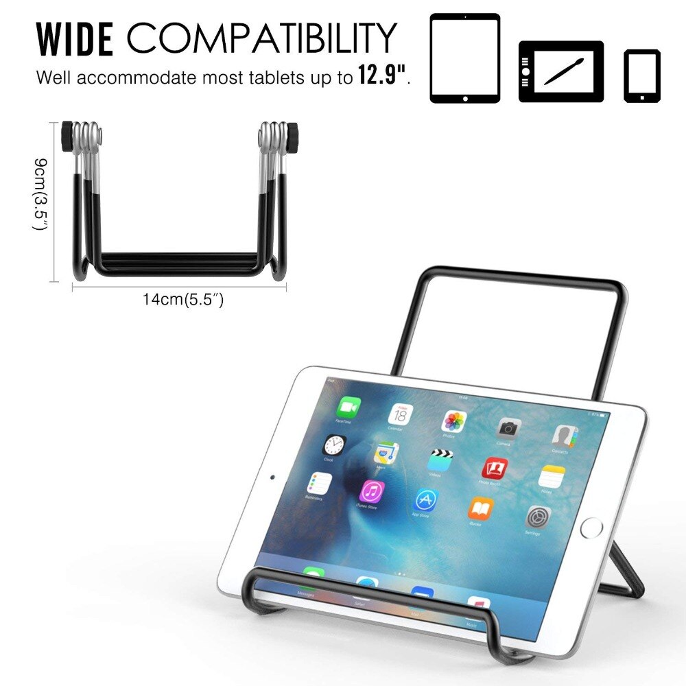 Johnwill Opvouwbare Universal Tablet Houder Voor Ipad Houder Tablet Stand Mount Verstelbare Bureau Ondersteuning Flexibele Telefoon Stand