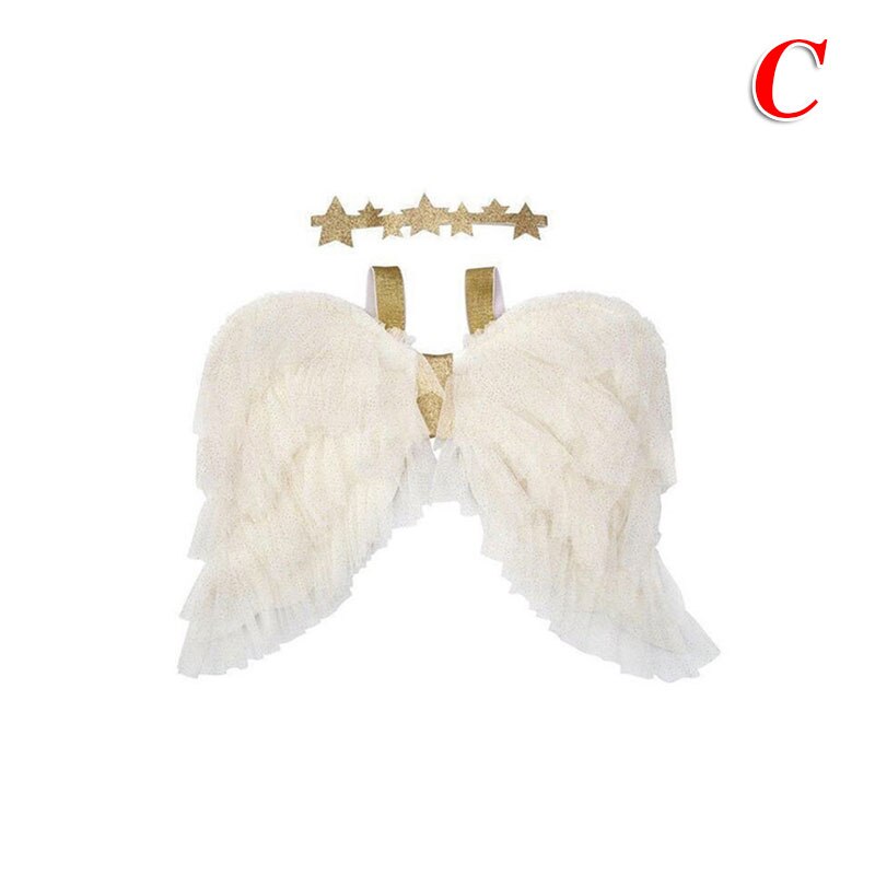 Beautiful Kids Girls Party Wear Angel Wing Accessories Baby Girl Lovely Photography Props Christmas Halloween Props: Style C