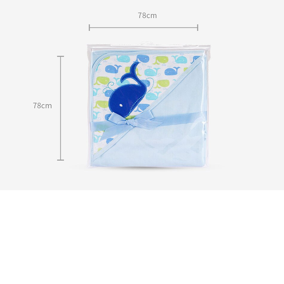 Elinfant 1 Pcs Baby Kids Hooded 78 × 78 Cm Badhanddoek/Cartoon Baby Badjas/Bad Essentiële/baby Deken Ontvangen Dekens