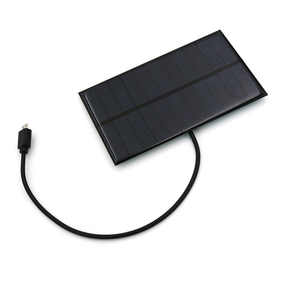 Solar Battery Charger 1.65W 5.5V Output USB Micro Android Micro USB port 5V 300mA Charge Regulators Solar Panel