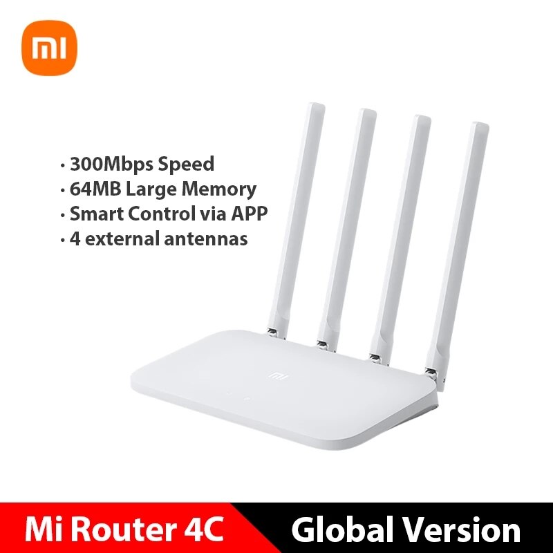 Xiaomi Mi Router 4A Wireless WiFi 2.4GHz 5.0GHz Dual Band 1167Mbps / Mi WiFi Router 4C 64MB 300Mbps 2.4G High Speed Wireless