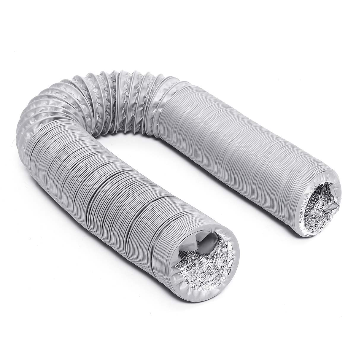 Joustava ilmastointilaitteen pakoputken tuuletusletkun ulostulo 80mm/100mm/110mm/130mm/150mm kannettava ilmastointilaitteen poistoilmaputki