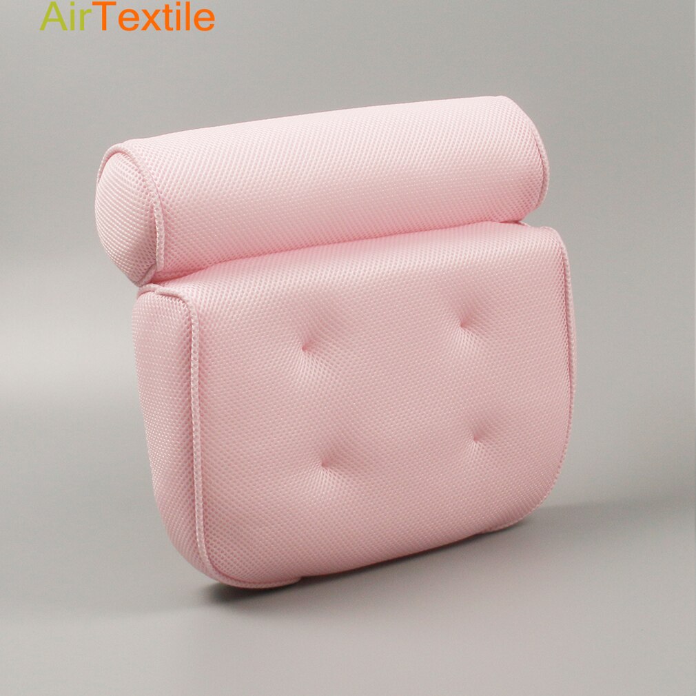 Foam Kussen Bad Head Rest Spa Neck Rugkussen Met 6 Zuignappen Badkamer