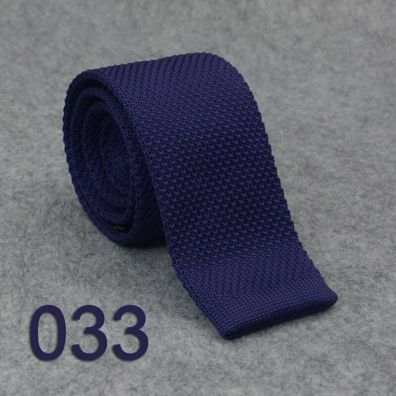Huishi Slanke Mode Gebreide Banden Voor Mannen 5.5 Cm Solid Blauw Rood Gebreide Tiegreen Gebreide Tie Brown Gebreide Ties