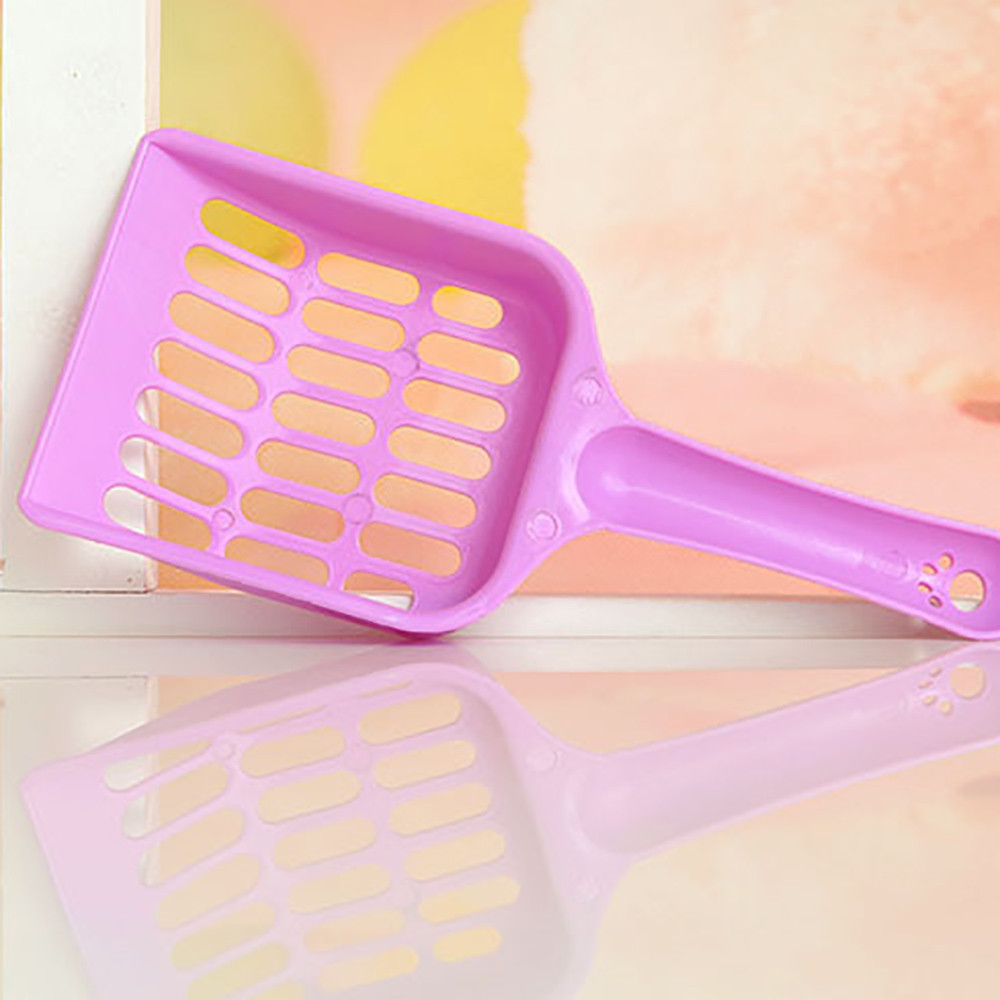 Macaron Kleur Kat Schop Plastic Scoop Ziften Kat Zand Schoonmaak Tool voor Wc Huisdier Kattenbakvulling Schop