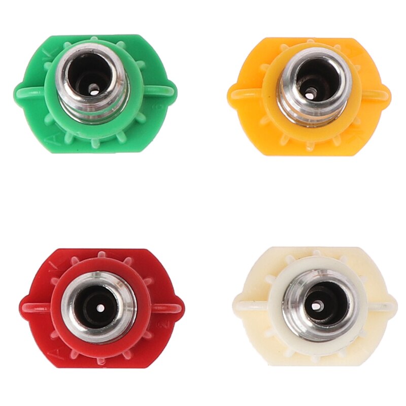 1/4" Stainless Steel 4000 Psi Quick Connect High Pressure Spray Tip 0 15 25 40 65 Degree Nozzle 4.0 Orifice Size