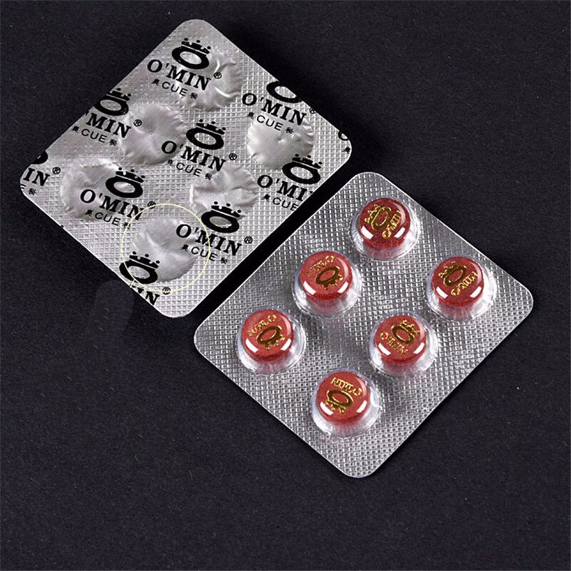 Punta de taco de billar inglés, accesorios de cuero para billar, color rojo, 1/2/6 Uds., 10,5/12mm