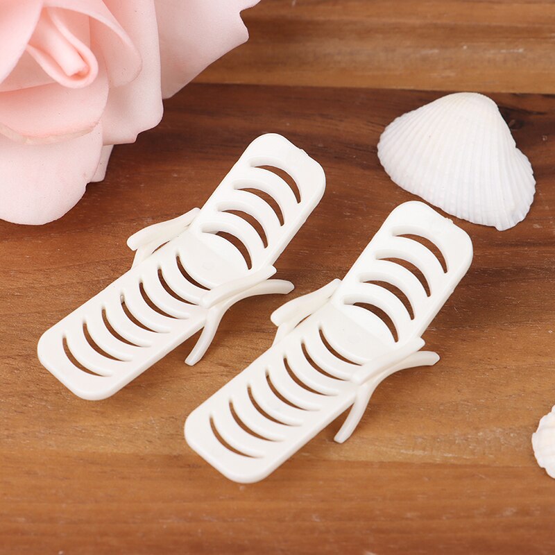 2Pcs Mini Beach Chair Bench Mini Garden Miniature Doll House Decoration Ornament