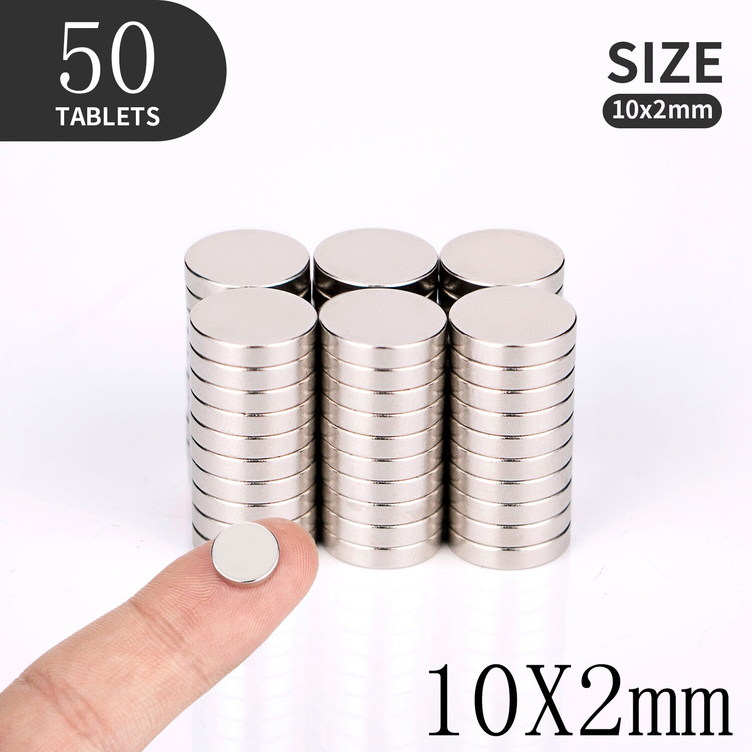 10 16 40PCS/Lot 8x2 10x2 12x2mm Magnet Strong magnets Rare Earth Neodymium Magnet Round Magnet Small Round Magnet