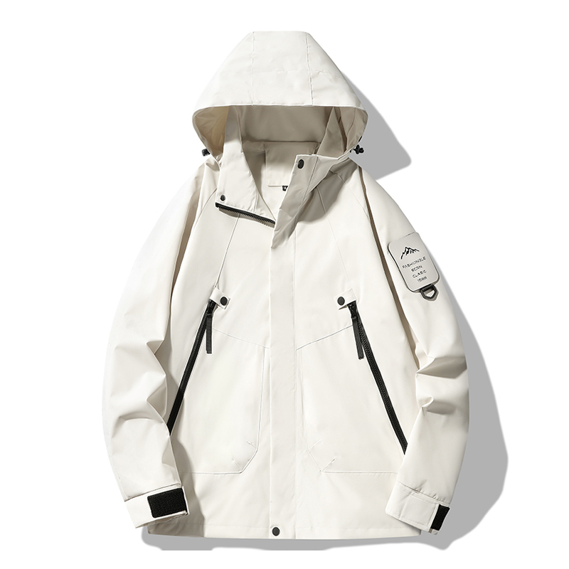 JNLN unisexe vestes imperméables escalade randonnée camping Trekking coupe-vent femmes hommes en plein air coupe-vent manteaux de pluie antisalissure: XS / Bleu
