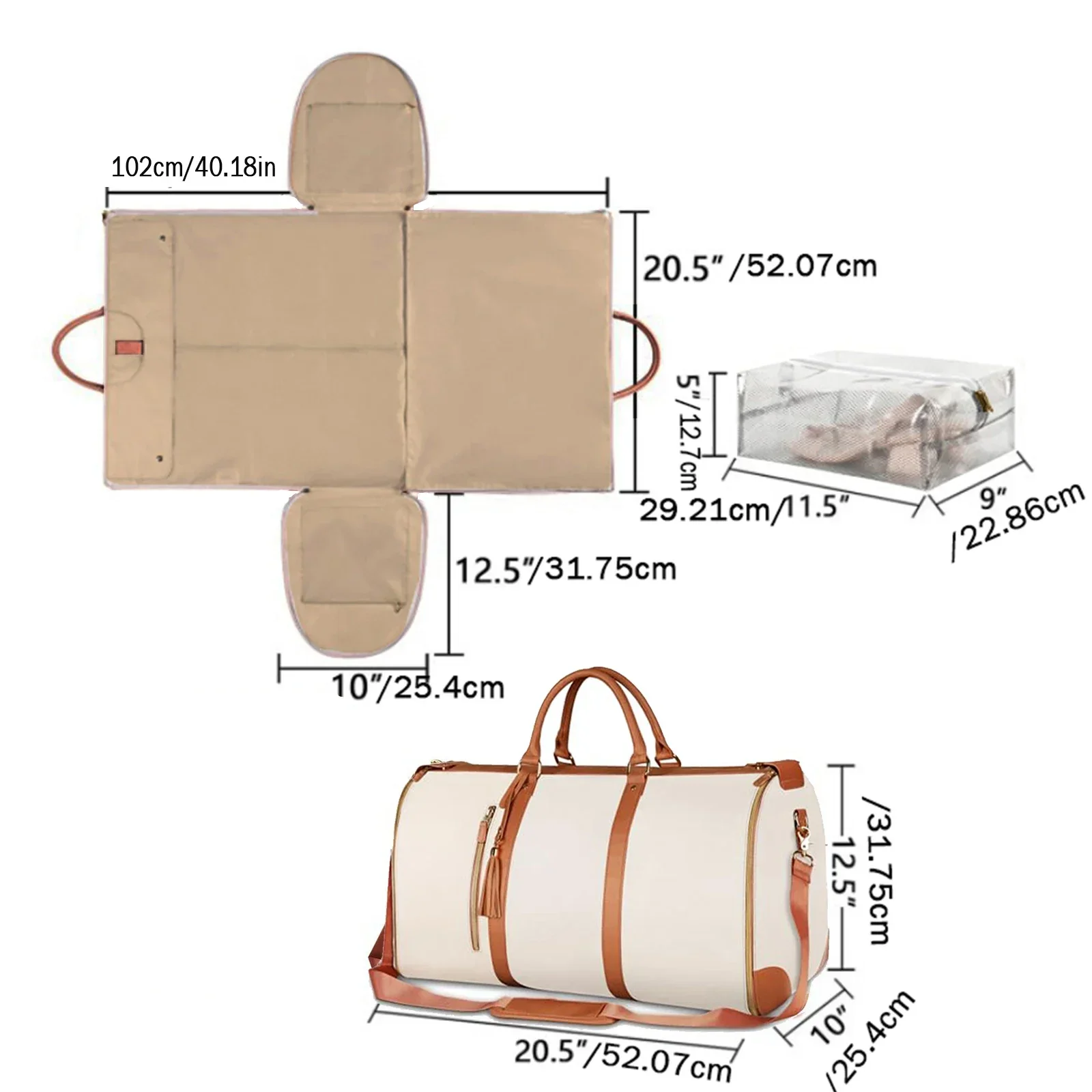 1pc Faltbare frauen Reise Bequem Handgepäck Kleidung Tasche Große PU Leder Seesack frauen Business reisetasche