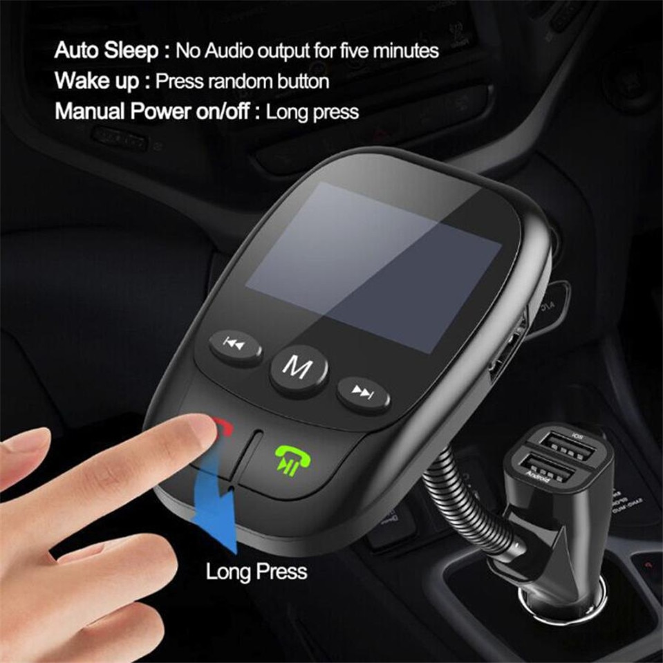 Franchise Wireless In-Car Bluetooth Fm-zender MP3 Radio Adapter Carkit USB Lader Suppor beller nummer telefoon muziek TFcard