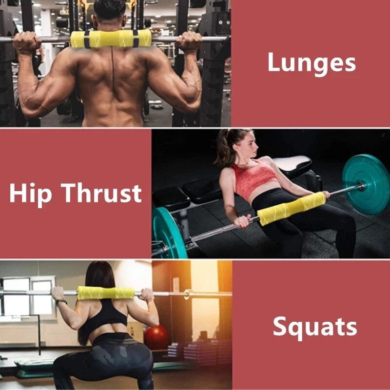 Foam Padded Barbell Bar Cover Pad Weight Lifting Squat Shoulder Protector Cushioned Gym Neck Back Support Protective Pad Gym -40