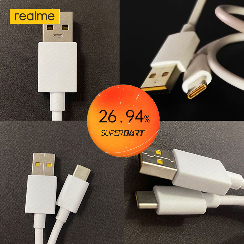 Cavo di ricarica Realme 80W 65W Superdart Usb tipo C Realme GT NEO 3 150W X50 GT 2 pro 9 7 8 C55 C53 33W cavo di ricarica SUPERVOOC