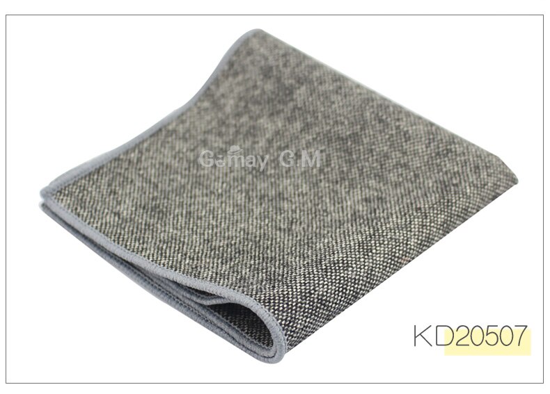 Lommetørklæde tørklæder forretningsdragt hankies uld afslappet herre lomme firkantede solide lommetørklæder til bryllup 23*23cm: Kd20507