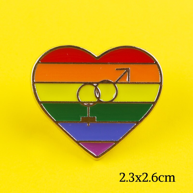 Lgbt pride rintakoru rintanappi interseksuaaliset homoneulat sydän sateenkaari liput rintakorut rintanappi farkkutakit korut lapsille naiset