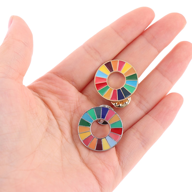 6g målene for bæredygtig udvikling broche united nations sdgs rainbow pin badge smykker til kvinder mænd lgbtq