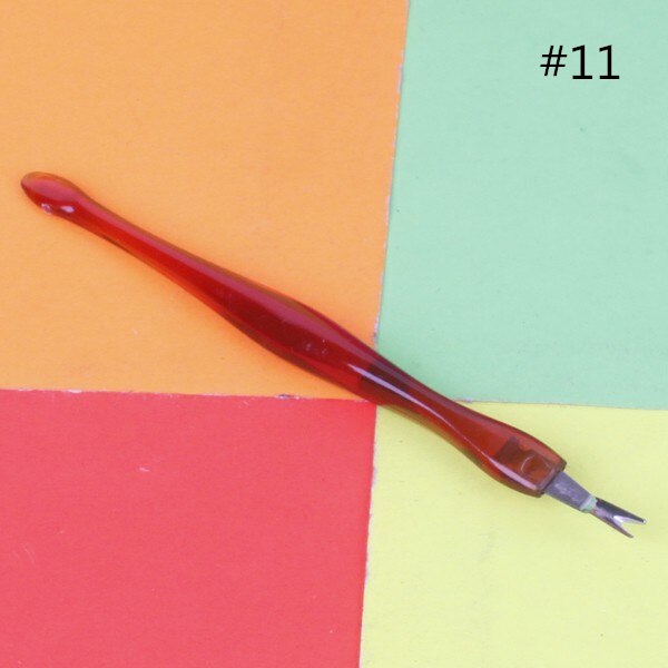 Dual-end Nail Cuticle Pusher Remover Stainless Steel Nail Art DIY Tools: 11