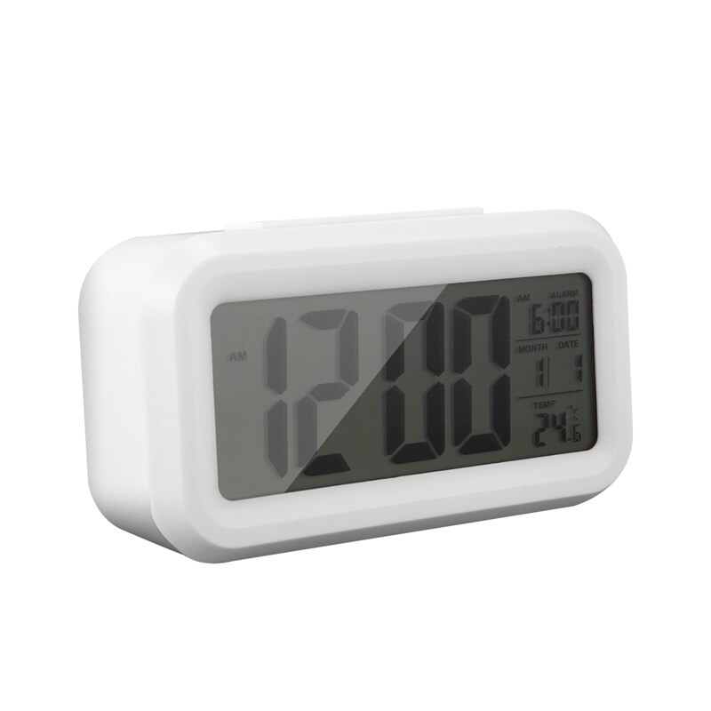 Temperature Digital Clock, Lazy Snooze Alarm Clock, Mute Backlit Electronic Clock