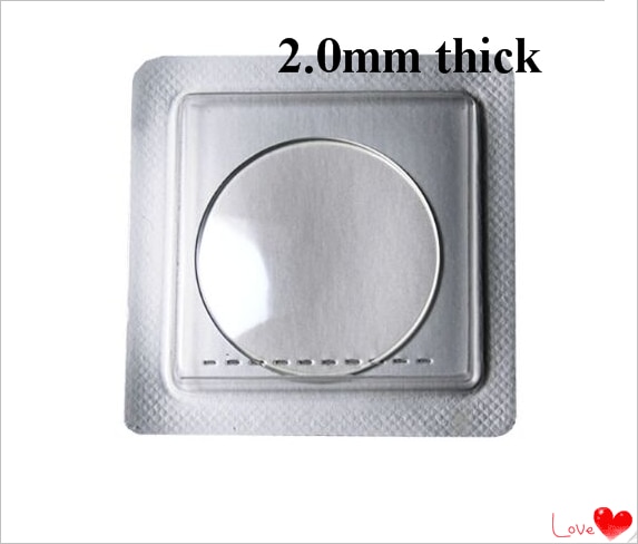 1pc 2.0mm tykke konkave blå lys glas størrelse fra 30mm to 38.5mm til ur udskiftning