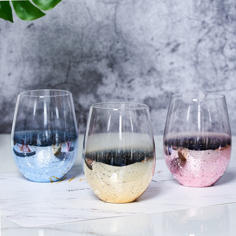 2 stk / mye 500ml krystallglass kopper varmebestandig stjernehimmel kopp glassvarer drikkeglass til vannjuice øl vinbar glass