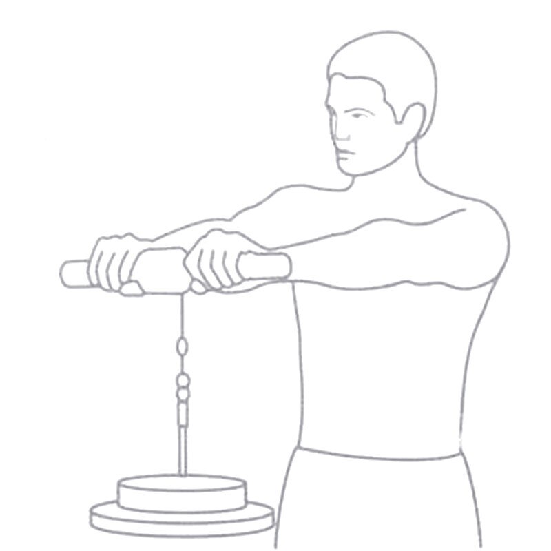 Wrist Roller Exerciser Trainer Forearm Strength Exerciser Roller Forearm Weights Grip Workout for Fitness