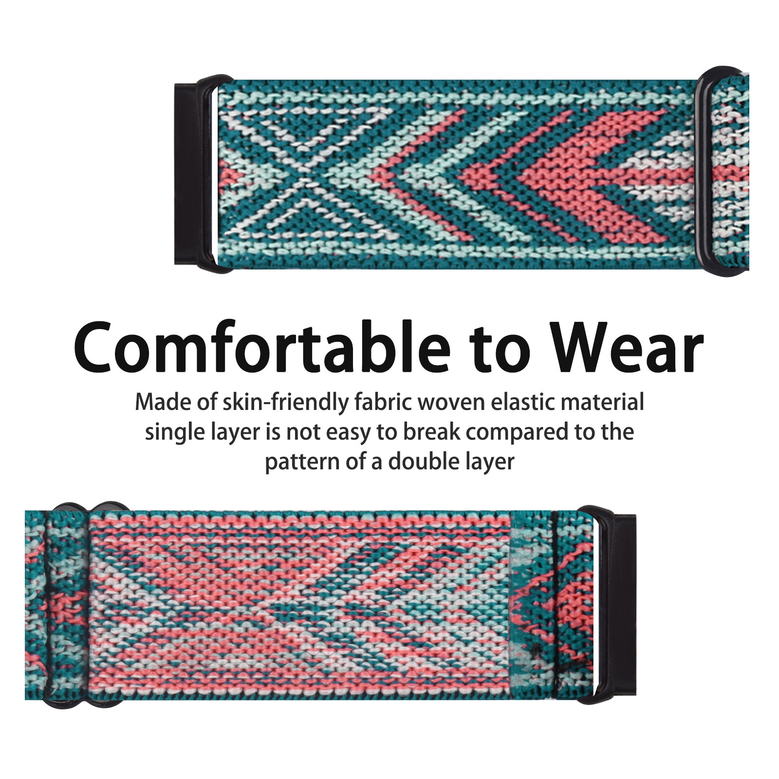 Nylon Elastische Band Voor Fitbit Versa 3 2 Band Verstelbare Ademend Horlogeband Sport Armband Band Voor Fitbit Versa 2 3 band