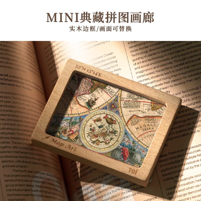 1000pcs Classical Map Puzzle Adults High Difficulty Puzzle Decompression Toys Interior Decoration Map of the Age of Navigation