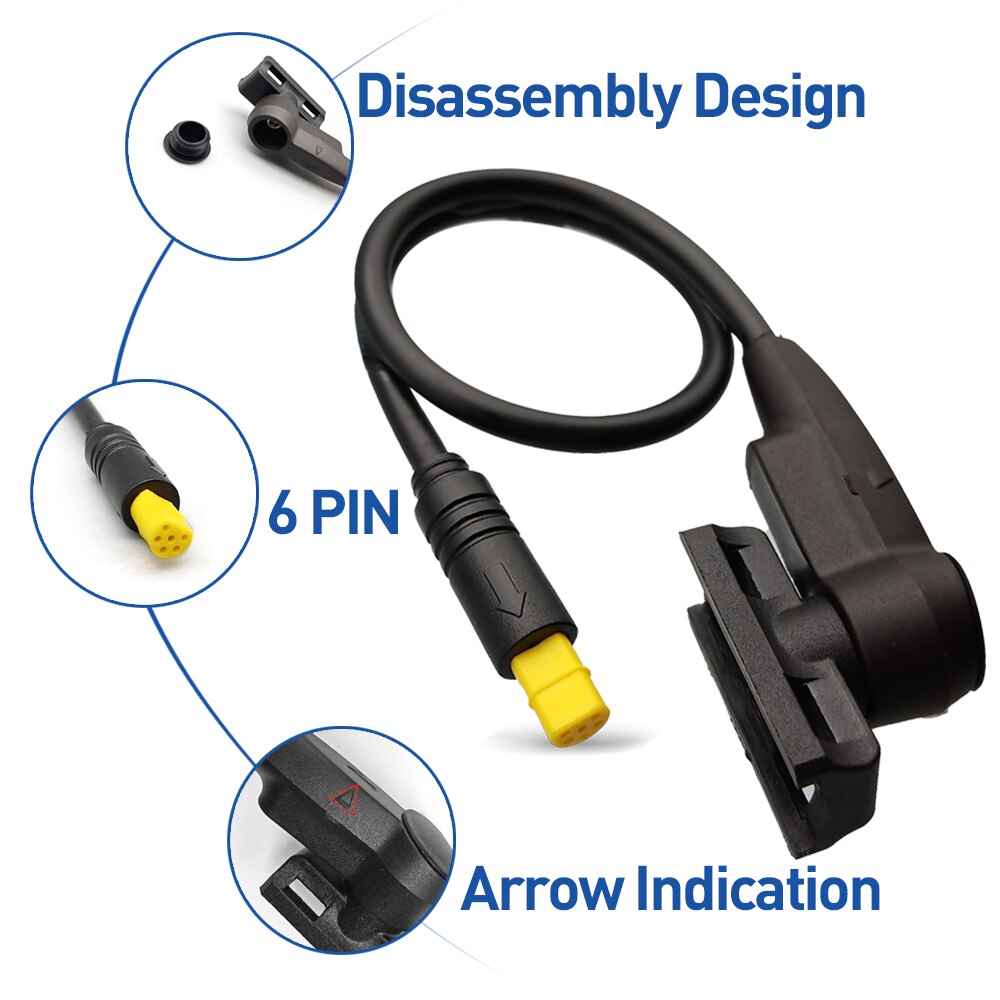 6Pin Conventional Speed Sensor with Upgraded Parts for Tongsheng TSDZ2 Mid-Drive Motor