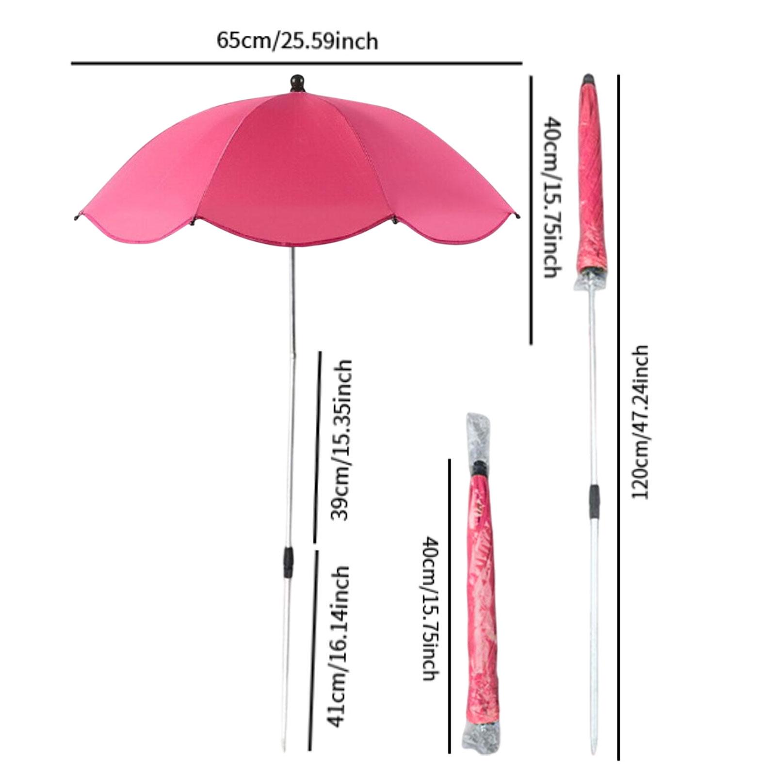 Outdoor Plant Umbrella Shade Cover Adjustable Height Canopy Telescopic for Garden Lawn Patio Flowers Potted Yard Reusable Decor: green