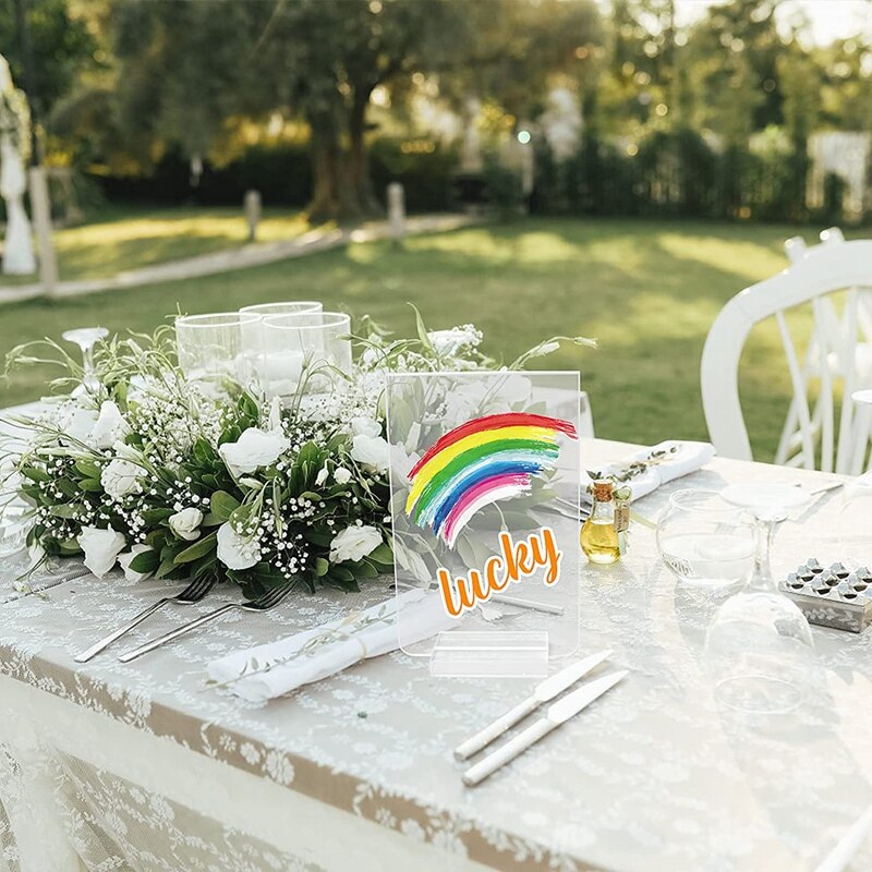 Acryl Teken Houders Tafel Nummer Houders Voor Display Plaats Kaarthouder, Acryl Base Stand Bruiloft Acryl Teken Stand