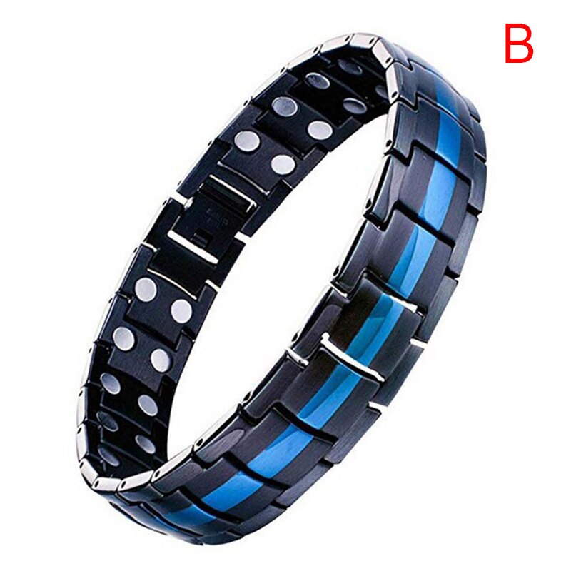 15Mm Rvs Magneet Armband Titanium Stalen Armbanden Energie Armbanden Voor Mannen Lxh