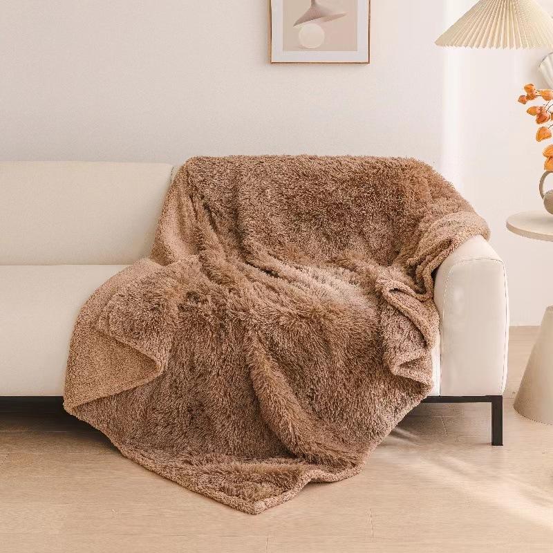 100% Waterproof Blanket For Lovers Large Size For Beds Bedroom Throw Luxury Shaggy Warm Blankets Microfibre-blanket: Full / PURPLE