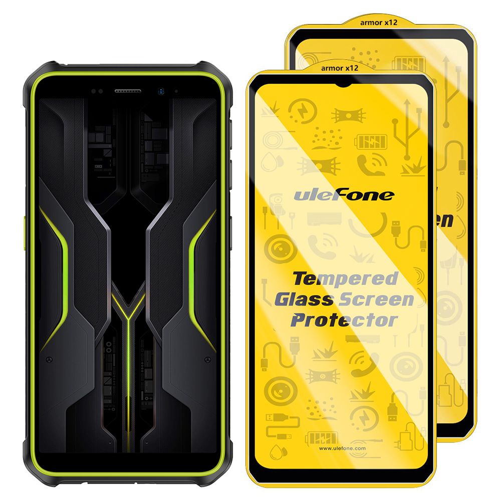 2 stuks/set ulefone armor 34 pro 27 26 25 24 23 22 mini 20 hd anti-vingerafdruk gehard glazen schermbeschermer krasbestendig glas: Ander