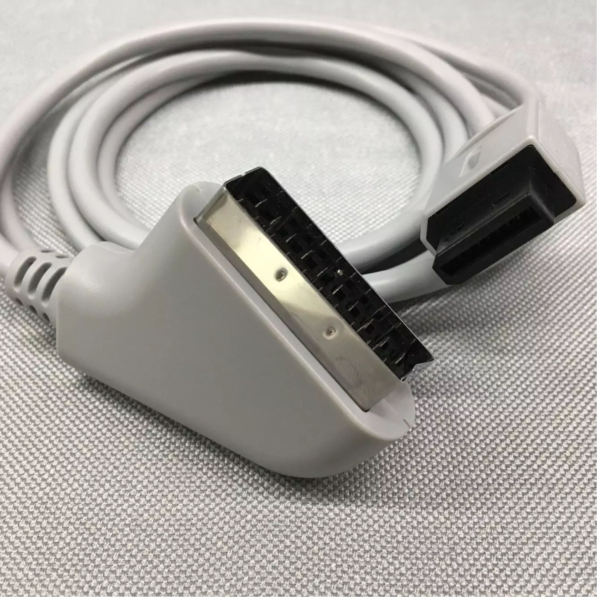 Bukim 1.8m eu versjon plugg rgb scart kabel video hd hdtv ledning for wii konsoll spill