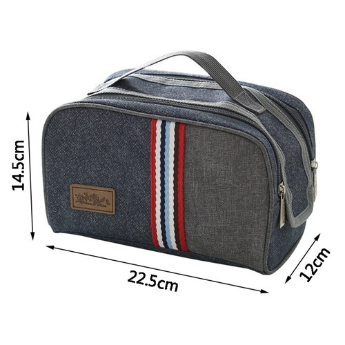 Denim Grote Ijs Koeltassen Geïsoleerde Pack Drinken Voedsel Thermische Leisure Handtas Vrouwen Kid 'S Picknick Pouch Lunchbox accessoires: F Lunch Bag