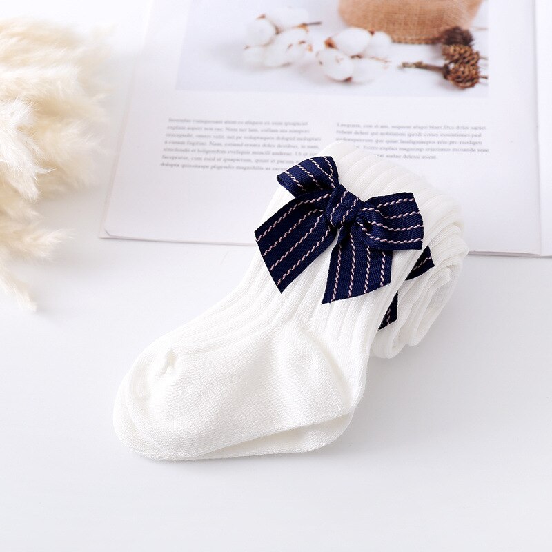 0-24m crianças bebê meninas collants 6 cores moda bowknot meia-calça à moda para crianças meninas