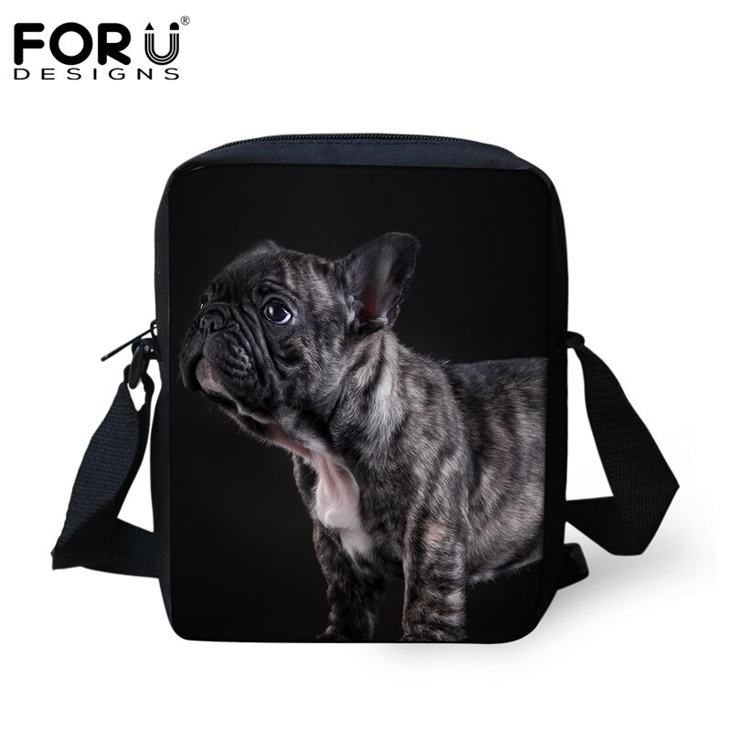 FORUDESIGNS kobiety Mini krzyż ciała torby dla dziewcząt chłopców słodkie 3D buldog francuski druku damskie Messenger torby podróżne torebka na ramię: H5796E
