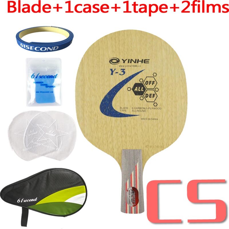 Yinhe Melkweg Y-3 Y3 Y 3 Tafeltennis Pingpong Blade: CS with HM case