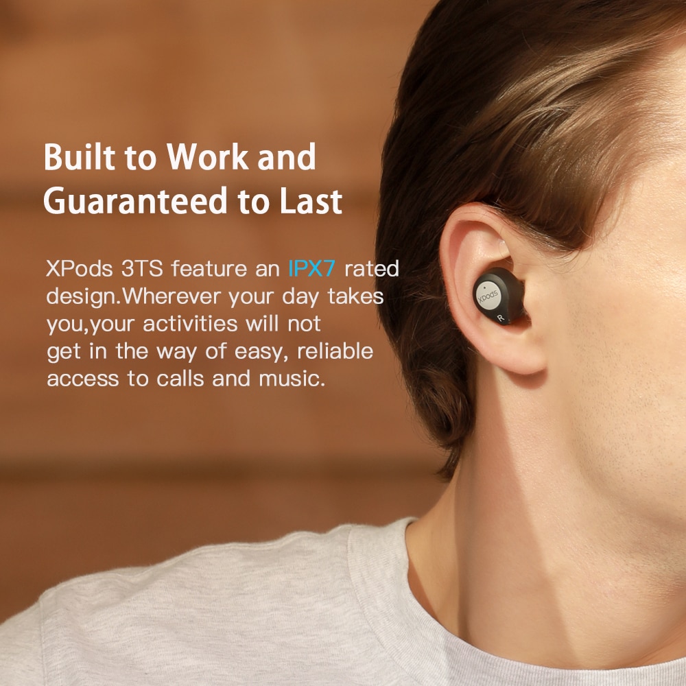 Wavefun-auriculares inalámbricos con Bluetooth, dispositivo de audio AptX, AAC, HIFI, IPX7, resistente al agua, CVC8.0, BT5.0