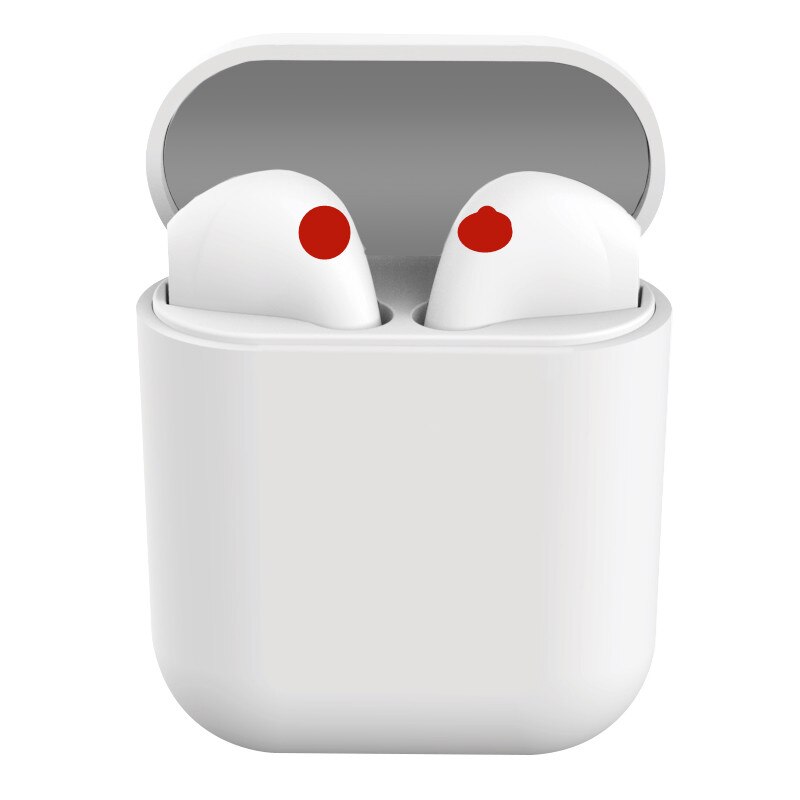 TWS airpods Senza Fili Bluetooth 5.0 Auricolare TWS i12 11 9s 7S Macaron Auricolari Con Il Mic di Ricarica Scatola Auricolare cuffie senza fili: White-i12 TWS