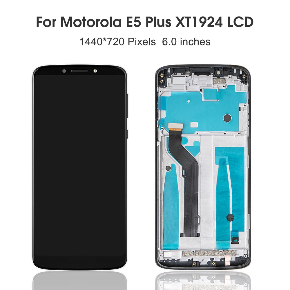 6.0 ''Originele Voor Motorola Moto E5 Plus XT1924 Lcd Touch Screen Digitizer Met Frame Pantalla Voor Moto E5 plus Display