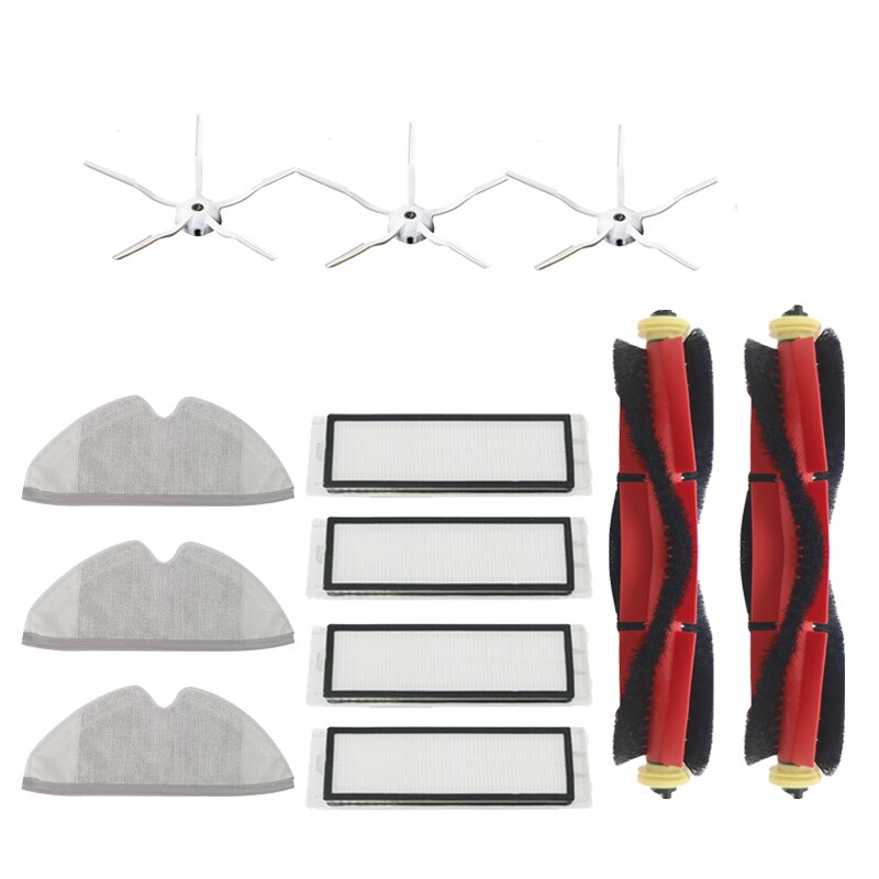 Hepa suodatin moppiliinat rievut harja xiaomi roborock  s5 max  s6 s6 pure  s6 maxv  s4 s5 s50 varaosaa: L