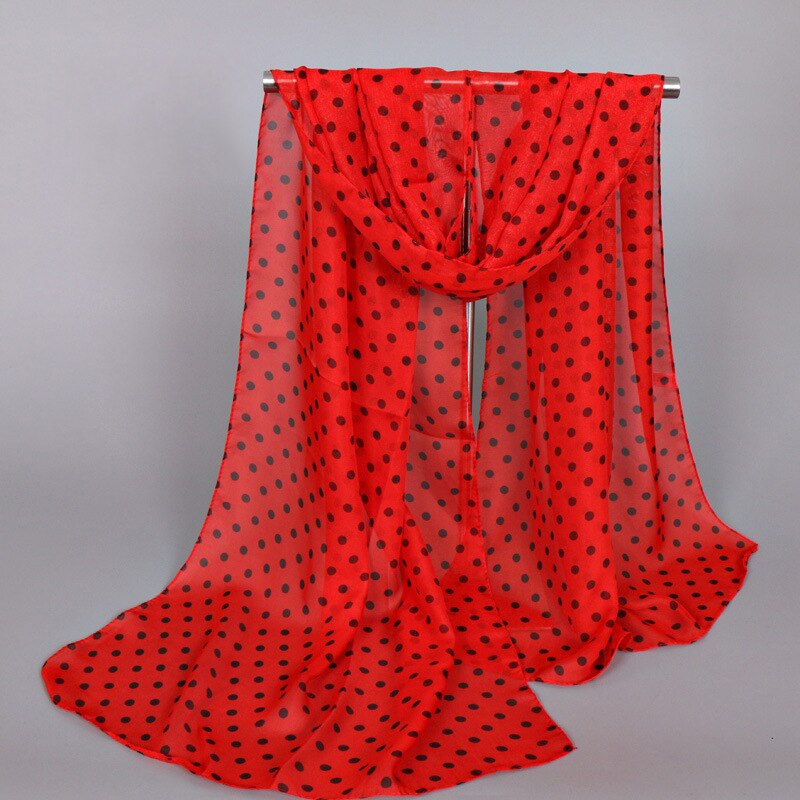 Nadrukowane kropki szyfonowa chusta Underscarf czapka pałąk rozciągać hidżab okładka Headwrap Turbante letnie ręczniki plażbyć winnym dla kobiet dziewczyna