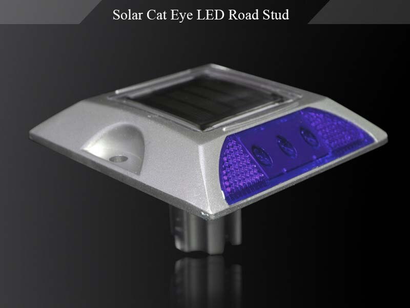 Flashing mode Double sides reflector Solar powered road studs
