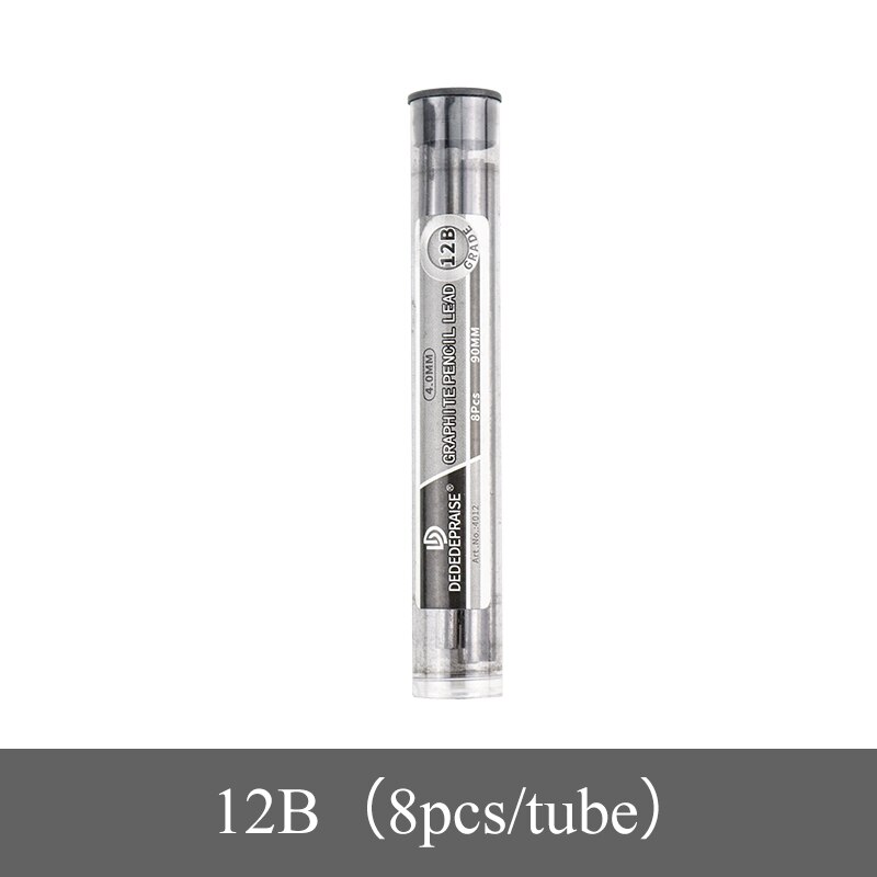 2.0/4.0mm Mechanical/Automatic Charcoal Pencil Graphite Lead/Refills/Core Replaceable HB/2B/4B/6B/8B/10B/12B Sketch Stationery: 4.0-1refill-12B