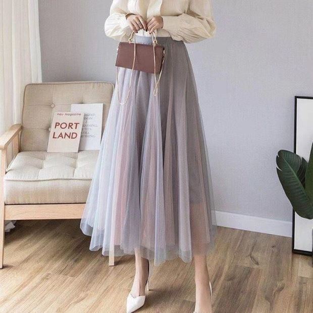 Studentessa High School 12 13 14 15 16 anni gonne vecchie donna estate principessa Tulle maglia gonna a pieghe abito da ballo femminile gonna Tutu