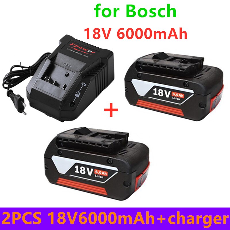 2022 18V 6Ah for Electric Drill Rechargeable Li-ion Battery BAT609, BAT609G, BAT618, BAT618G, BAT614 +Tax inclusive Express